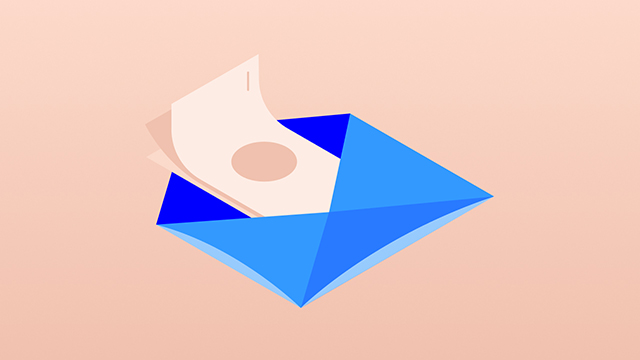 Student - envelope with cash